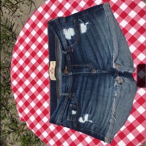 Hollister denim low rise short-shorts